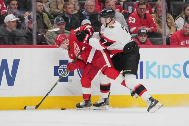 Yakemchuk scores in NHL debut, Senators top Red Wings, 3-2